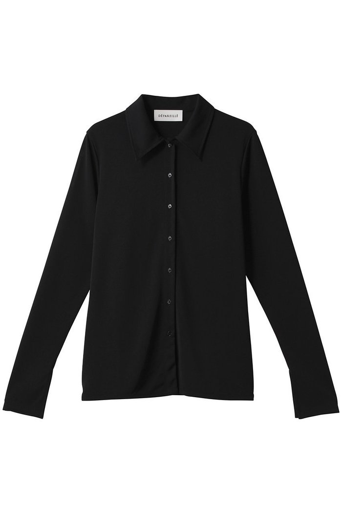 【デパリエ/DEPAREILLE】のトリアセテートジャージーシャツ インテリア・キッズ・メンズ・レディースファッション・服の通販 founy(ファニー) https://founy.com/ ファッション Fashion レディースファッション Fashion for Women トップス・カットソー Cut & Sew Tops シャツ・ブラウス・オフィスカジュアル Elegant Blouses & Button-Ups コンパクト Compact, Small Size シンプル Simple, Minimal スリット Slit, Slit Detail スリーブ Sleeve, Long Sleeve / Short Sleeve ベーシック Basic, Essential ボトム Bottoms, Lower Wear ロング Long, Long-Length エレガント 上品 Elegant |ID: prp329100004918893 ipo3291000000036898326