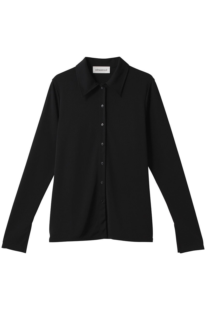 【デパリエ/DEPAREILLE】のトリアセテートジャージーシャツ 人気、トレンドファッション・服の通販 founy(ファニー) ファッション Fashion レディースファッション Fashion for Women トップス・カットソー Cut & Sew Tops シャツ・ブラウス・オフィスカジュアル Elegant Blouses & Button-Ups コンパクト Compact, Small Size シンプル Simple, Minimal スリット Slit, Slit Detail スリーブ Sleeve, Long Sleeve / Short Sleeve ベーシック Basic, Essential ボトム Bottoms, Lower Wear ロング Long, Long-Length エレガント 上品 Elegant other-1|ID: prp329100004918893 ipo3291000000036898326