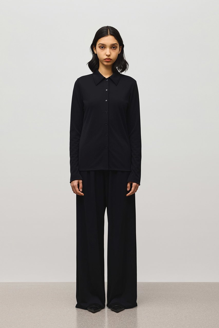 【デパリエ/DEPAREILLE】のトリアセテートジャージーシャツ 人気、トレンドファッション・服の通販 founy(ファニー) ファッション Fashion レディースファッション Fashion for Women トップス・カットソー Cut & Sew Tops シャツ・ブラウス・オフィスカジュアル Elegant Blouses & Button-Ups コンパクト Compact, Small Size シンプル Simple, Minimal スリット Slit, Slit Detail スリーブ Sleeve, Long Sleeve / Short Sleeve ベーシック Basic, Essential ボトム Bottoms, Lower Wear ロング Long, Long-Length エレガント 上品 Elegant other-8|ID: prp329100004918893 ipo3291000000036898334