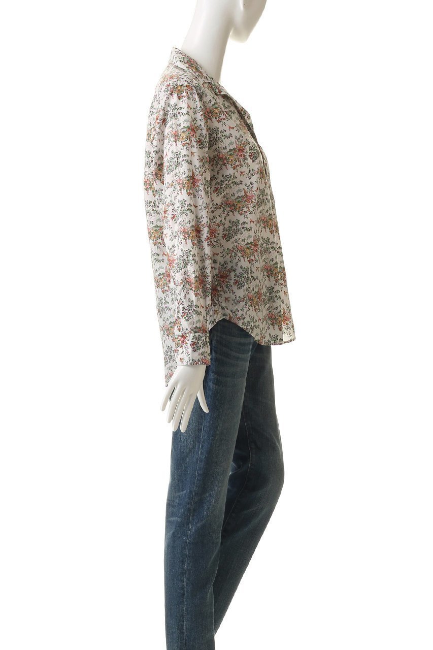 【フランク&アイリーン/Frank&Eileen】のEILEEN イタリアンコットン フラワープリント シャツ 人気、トレンドファッション・服の通販 founy(ファニー) 　ファッション　Fashion　レディースファッション　Fashion for Women　トップス・カットソー　Cut & Sew Tops　シャツ・ブラウス・オフィスカジュアル　Elegant Blouses & Button-Ups　花柄・フラワープリント・モチーフ　Floral Prints & Motifs / Flower Pattern Tops　スリーブ　Sleeve, Long Sleeve / Short Sleeve　フラワー　Flower, Floral　プリント　Print, Printed Pattern　ロング　Long, Long-Length　other-3|ID: prp329100004918899 ipo3291000000036898382