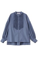 【マリリンムーン/MARILYN MOON】のモダンタックフリルシャツ 人気、トレンドファッション・服の通販 founy(ファニー) ファッション Fashion レディースファッション Fashion for Women トップス・カットソー Cut & Sew Tops シャツ・ブラウス・オフィスカジュアル Elegant Blouses & Button-Ups オケージョン Occasion Wear コンパクト Compact, Small Size ジャケット Jacket, Outerwear スリーブ Sleeve, Long Sleeve / Short Sleeve バランス Balance, Style Balance ロング Long, Long-Length 人気 Popular, Best Seller 新作・新入荷 New Arrivals / New In |ID:prp329100004918902