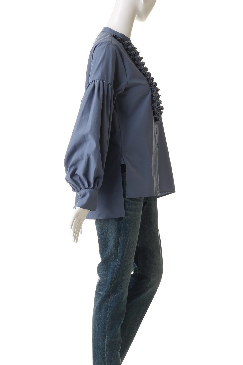 【マリリンムーン/MARILYN MOON】のモダンタックフリルシャツ 人気、トレンドファッション・服の通販 founy(ファニー) 　ファッション　Fashion　レディースファッション　Fashion for Women　トップス・カットソー　Cut & Sew Tops　シャツ・ブラウス・オフィスカジュアル　Elegant Blouses & Button-Ups　オケージョン　Occasion Wear　コンパクト　Compact, Small Size　ジャケット　Jacket, Outerwear　スリーブ　Sleeve, Long Sleeve / Short Sleeve　バランス　Balance, Style Balance　ロング　Long, Long-Length　人気　Popular, Best Seller　新作・新入荷　New Arrivals / New In　other-3|ID: prp329100004918902 ipo3291000000036898401