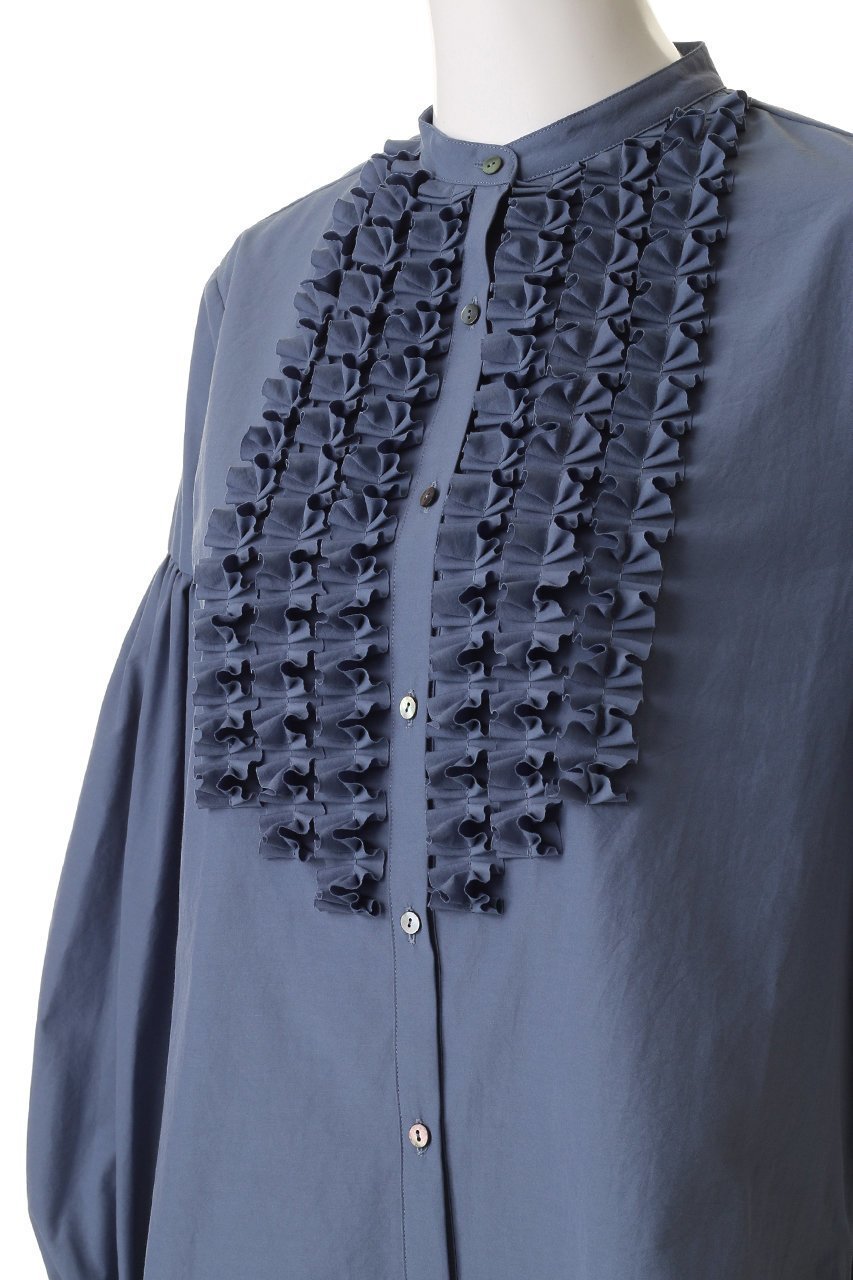 【マリリンムーン/MARILYN MOON】のモダンタックフリルシャツ 人気、トレンドファッション・服の通販 founy(ファニー) 　ファッション　Fashion　レディースファッション　Fashion for Women　トップス・カットソー　Cut & Sew Tops　シャツ・ブラウス・オフィスカジュアル　Elegant Blouses & Button-Ups　オケージョン　Occasion Wear　コンパクト　Compact, Small Size　ジャケット　Jacket, Outerwear　スリーブ　Sleeve, Long Sleeve / Short Sleeve　バランス　Balance, Style Balance　ロング　Long, Long-Length　人気　Popular, Best Seller　新作・新入荷　New Arrivals / New In　other-5|ID: prp329100004918902 ipo3291000000036898403