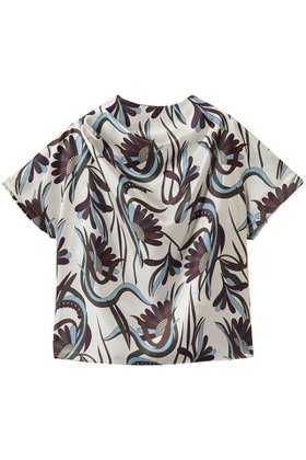 【エムフィル/M Fil】 テールプリント ドレープブラウス人気、トレンドファッション・服の通販 founy(ファニー) ファッション Fashion レディースファッション Fashion for Women トップス・カットソー Cut & Sew Tops シャツ・ブラウス・オフィスカジュアル Elegant Blouses & Button-Ups アシンメトリー Asymmetrical Style ショート Short, Short Length スリーブ Sleeve, Long Sleeve / Short Sleeve プリント Print, Printed Pattern |ID:prp329100004918906