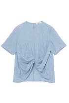 【ミラ ショーン バイ チカ キサダ/mila schon by chika kisada】のシルク混クリンクルクロスTブラウス 人気、トレンドファッション・服の通販 founy(ファニー) ファッション Fashion レディースファッション Fashion for Women トップス・カットソー Cut & Sew Tops シャツ・ブラウス・オフィスカジュアル Elegant Blouses & Button-Ups おすすめ Recommended / Our Picks ギャザー Gathered, Ruffled ショート Short, Short Length シルク Silk, 100% Silk スリーブ Sleeve, Long Sleeve / Short Sleeve セットアップ Set-Up, Coordinated Outfit ドレス Dress, One-Piece フロント Front, Front Design 旅行 Travel thumbnail ブルー|ID: prp329100004918908 ipo3291000000036898443