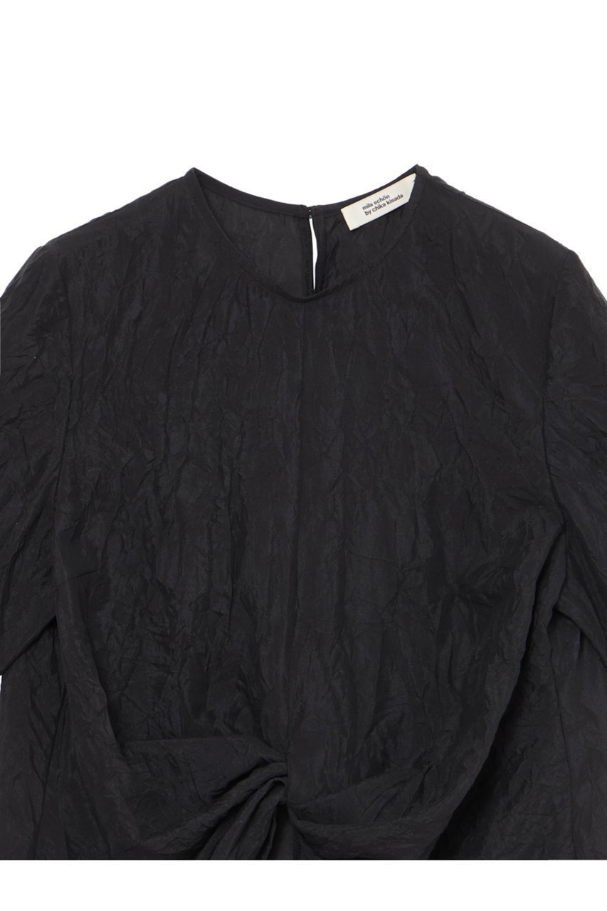 【ミラ ショーン バイ チカ キサダ/mila schon by chika kisada】のシルク混クリンクルクロスTブラウス 人気、トレンドファッション・服の通販 founy(ファニー) 　ファッション　Fashion　レディースファッション　Fashion for Women　トップス・カットソー　Cut & Sew Tops　シャツ・ブラウス・オフィスカジュアル　Elegant Blouses & Button-Ups　おすすめ　Recommended / Our Picks　ギャザー　Gathered, Ruffled　ショート　Short, Short Length　シルク　Silk, 100% Silk　スリーブ　Sleeve, Long Sleeve / Short Sleeve　セットアップ　Set-Up, Coordinated Outfit　ドレス　Dress, One-Piece　フロント　Front, Front Design　旅行　Travel　other-3|ID: prp329100004918908 ipo3291000000036898447