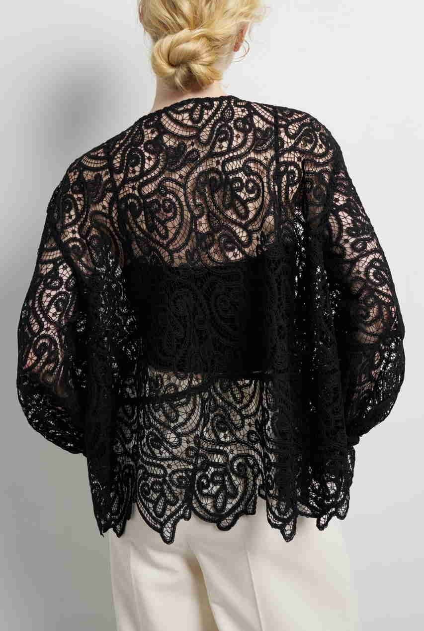 【ランバン オン ブルー/LANVIN en Bleu】のケミカルレースフレアブラウス 人気、トレンドファッション・服の通販 founy(ファニー) ファッション Fashion レディースファッション Fashion for Women トップス・カットソー Cut & Sew Tops シャツ・ブラウス・オフィスカジュアル Elegant Blouses & Button-Ups ケミカル Chemical, Chemical Wash スリーブ Sleeve, Long Sleeve / Short Sleeve フリル Frill, Ruffle フレア Flare, Flared フロント Front, Front Design モダン Modern, Contemporary レース Lace, Lace Fabric ロング Long, Long-Length other-7|ID: prp329100004918913 ipo3291000000036898498