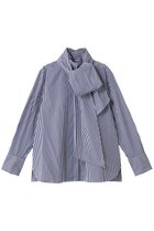 【オブリオ/AUBRIOT】のファインブロード ハイネックシャツ 人気、トレンドファッション・服の通販 founy(ファニー) ファッション Fashion レディースファッション Fashion for Women トップス・カットソー Cut & Sew Tops シャツ・ブラウス・オフィスカジュアル Elegant Blouses & Button-Ups エレガント 上品 Elegant シンプル Simple, Minimal ストライプ Stripe, Striped Pattern スリーブ Sleeve, Long Sleeve / Short Sleeve ハイネック High Neck, Mock Neck ロング Long, Long-Length ロンドン London Style, British Inspired ワイド Wide, Wide Fit 定番 Standard, Basic Item 無地 Plain, Solid Color thumbnail ブルー|ID: prp329100004918914 ipo3291000000036898502