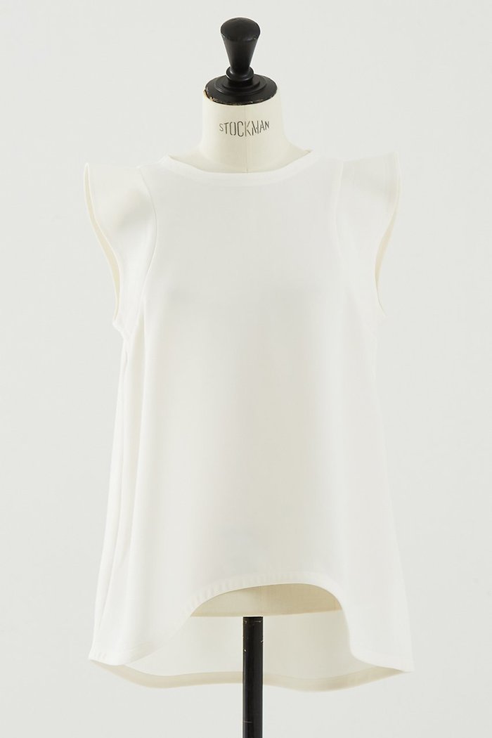 【デザイン ワークス/DESIGN WORKS】のトリアセジョーゼットノースリブラウス インテリア・キッズ・メンズ・レディースファッション・服の通販 founy(ファニー) https://founy.com/ ファッション Fashion レディースファッション Fashion for Women トップス・カットソー Cut & Sew Tops キャミソール&ノースリーブ Camisoles & Sleeveless Tops シャツ・ブラウス・オフィスカジュアル Elegant Blouses & Button-Ups ジョーゼット Georgette, Semi-Sheer Fabric スリーブ Sleeve, Long Sleeve / Short Sleeve ノースリーブ Sleeveless, No-Sleeve バランス Balance, Style Balance フレア Flare, Flared ヘムライン Hemline, Bottom Cut エレガント 上品 Elegant |ID: prp329100004918917 ipo3291000000036898523