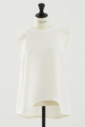 【デザイン ワークス/DESIGN WORKS】 トリアセジョーゼットノースリブラウス人気、トレンドファッション・服の通販 founy(ファニー) ファッション Fashion レディースファッション Fashion for Women トップス・カットソー Cut & Sew Tops キャミソール&ノースリーブ Camisoles & Sleeveless Tops シャツ・ブラウス・オフィスカジュアル Elegant Blouses & Button-Ups ジョーゼット Georgette, Semi-Sheer Fabric スリーブ Sleeve, Long Sleeve / Short Sleeve ノースリーブ Sleeveless, No-Sleeve バランス Balance, Style Balance フレア Flare, Flared ヘムライン Hemline, Bottom Cut エレガント 上品 Elegant |ID:prp329100004918917