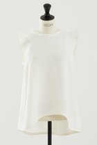 【デザイン ワークス/DESIGN WORKS】のトリアセジョーゼットノースリブラウス 人気、トレンドファッション・服の通販 founy(ファニー) ファッション Fashion レディースファッション Fashion for Women トップス・カットソー Cut & Sew Tops キャミソール&ノースリーブ Camisoles & Sleeveless Tops シャツ・ブラウス・オフィスカジュアル Elegant Blouses & Button-Ups ジョーゼット Georgette, Semi-Sheer Fabric スリーブ Sleeve, Long Sleeve / Short Sleeve ノースリーブ Sleeveless, No-Sleeve バランス Balance, Style Balance フレア Flare, Flared ヘムライン Hemline, Bottom Cut エレガント 上品 Elegant thumbnail ホワイト|ID: prp329100004918917 ipo3291000000036898524