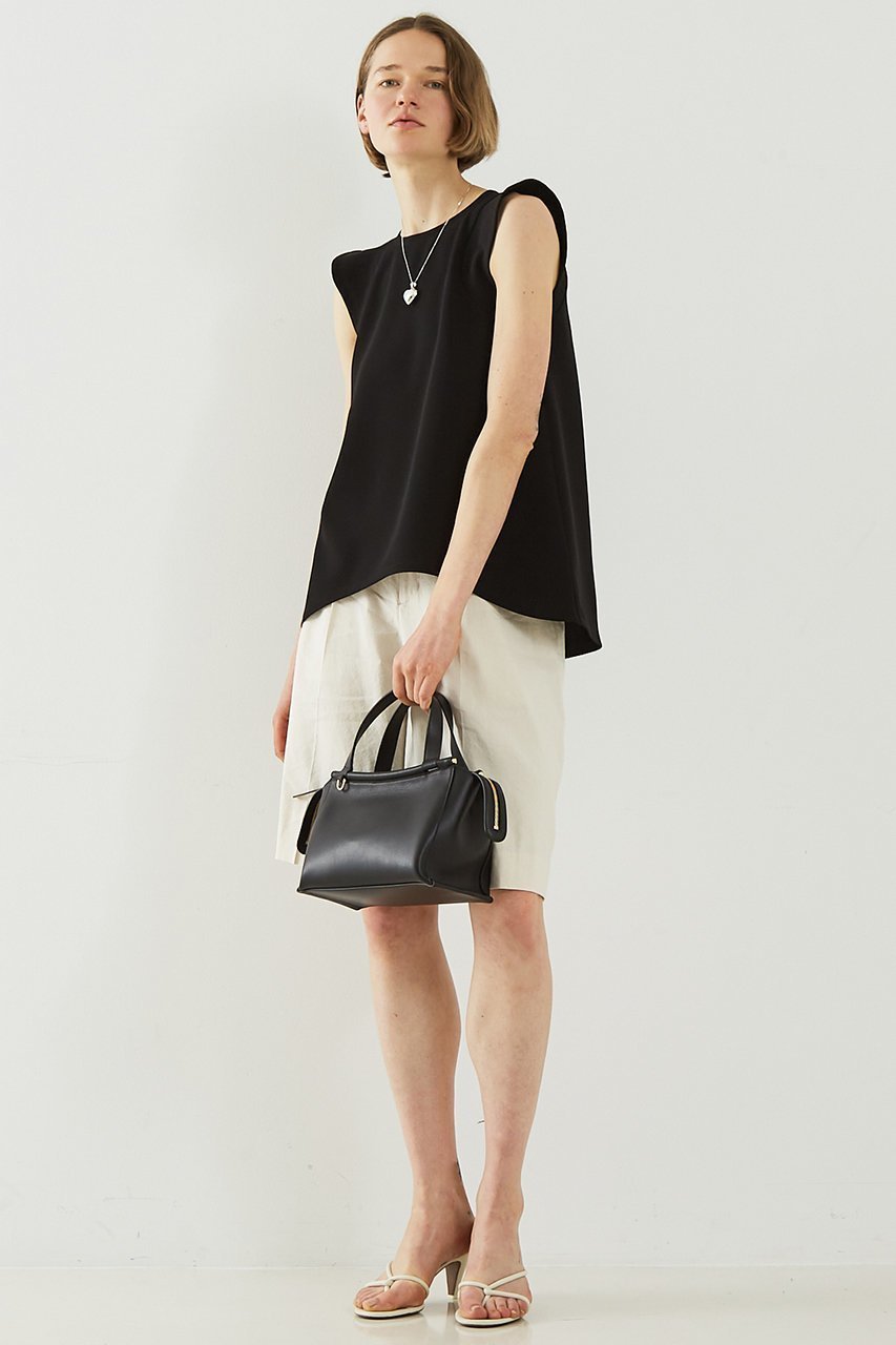 【デザイン ワークス/DESIGN WORKS】のトリアセジョーゼットノースリブラウス 人気、トレンドファッション・服の通販 founy(ファニー) 　ファッション　Fashion　レディースファッション　Fashion for Women　トップス・カットソー　Cut & Sew Tops　キャミソール&ノースリーブ　Camisoles & Sleeveless Tops　シャツ・ブラウス・オフィスカジュアル　Elegant Blouses & Button-Ups　ジョーゼット　Georgette, Semi-Sheer Fabric　スリーブ　Sleeve, Long Sleeve / Short Sleeve　ノースリーブ　Sleeveless, No-Sleeve　バランス　Balance, Style Balance　フレア　Flare, Flared　ヘムライン　Hemline, Bottom Cut　エレガント 上品　Elegant　other-6|ID: prp329100004918917 ipo3291000000036898534