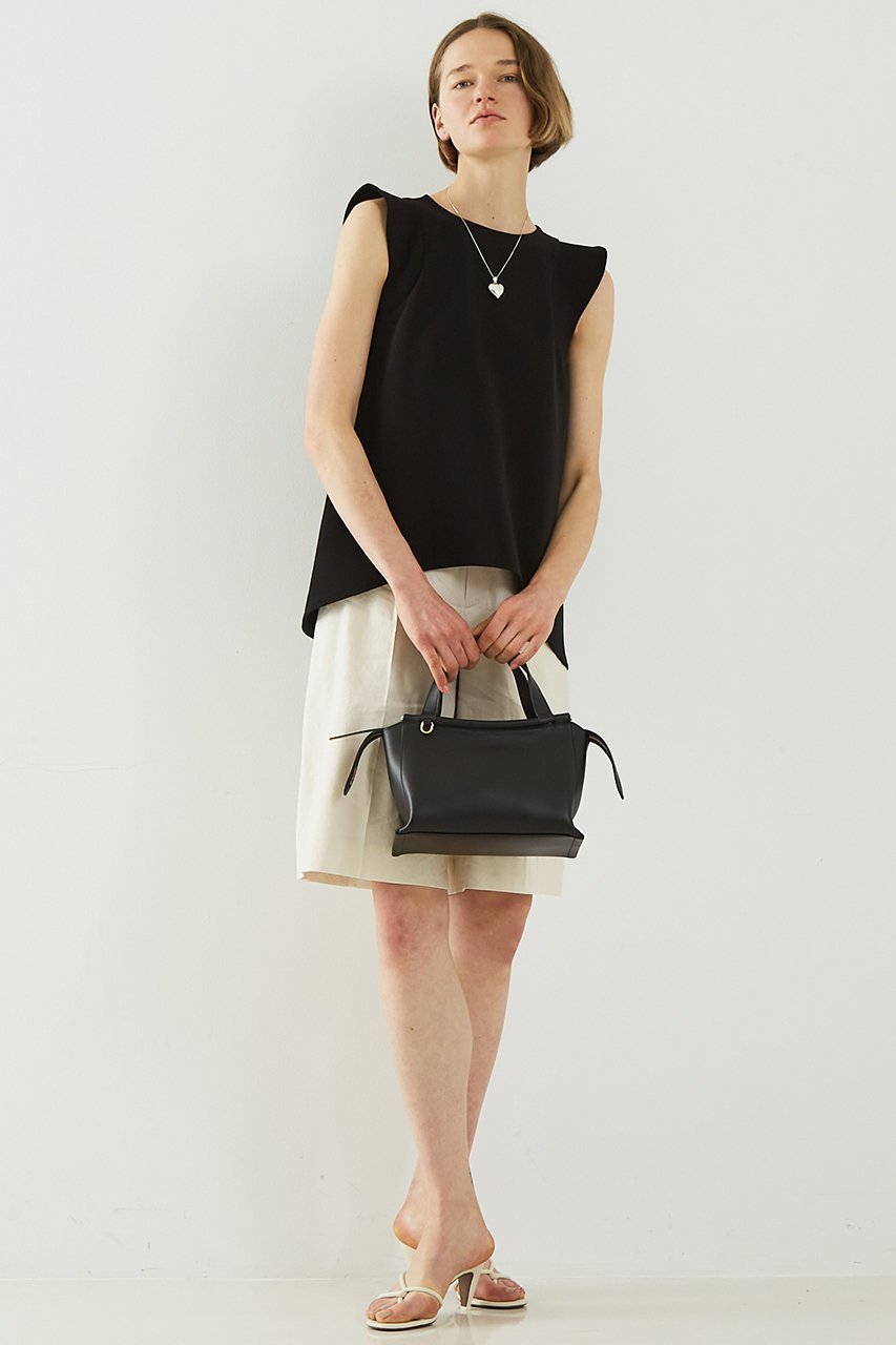 【デザイン ワークス/DESIGN WORKS】のトリアセジョーゼットノースリブラウス 人気、トレンドファッション・服の通販 founy(ファニー) 　ファッション　Fashion　レディースファッション　Fashion for Women　トップス・カットソー　Cut & Sew Tops　キャミソール&ノースリーブ　Camisoles & Sleeveless Tops　シャツ・ブラウス・オフィスカジュアル　Elegant Blouses & Button-Ups　ジョーゼット　Georgette, Semi-Sheer Fabric　スリーブ　Sleeve, Long Sleeve / Short Sleeve　ノースリーブ　Sleeveless, No-Sleeve　バランス　Balance, Style Balance　フレア　Flare, Flared　ヘムライン　Hemline, Bottom Cut　エレガント 上品　Elegant　other-7|ID: prp329100004918917 ipo3291000000036898535