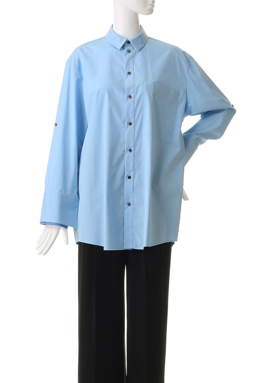 【エンフォルド/ENFOLD】のCUFFS COLOR SHIRT シャツ 人気、トレンドファッション・服の通販 founy(ファニー) 　ファッション　Fashion　レディースファッション　Fashion for Women　トップス・カットソー　Cut & Sew Tops　シャツ・ブラウス・オフィスカジュアル　Elegant Blouses & Button-Ups　おすすめ　Recommended / Our Picks　なめらか　Smooth, Silky Texture　カフス　Cuff Design　シンプル　Simple, Minimal　スリーブ　Sleeve, Long Sleeve / Short Sleeve　ダブル　Double, Double-Breasted　ベスト　Vest, Waistcoat　ベーシック　Basic, Essential　ロング　Long, Long-Length　other-2|ID: prp329100004918920 ipo3291000000036898547