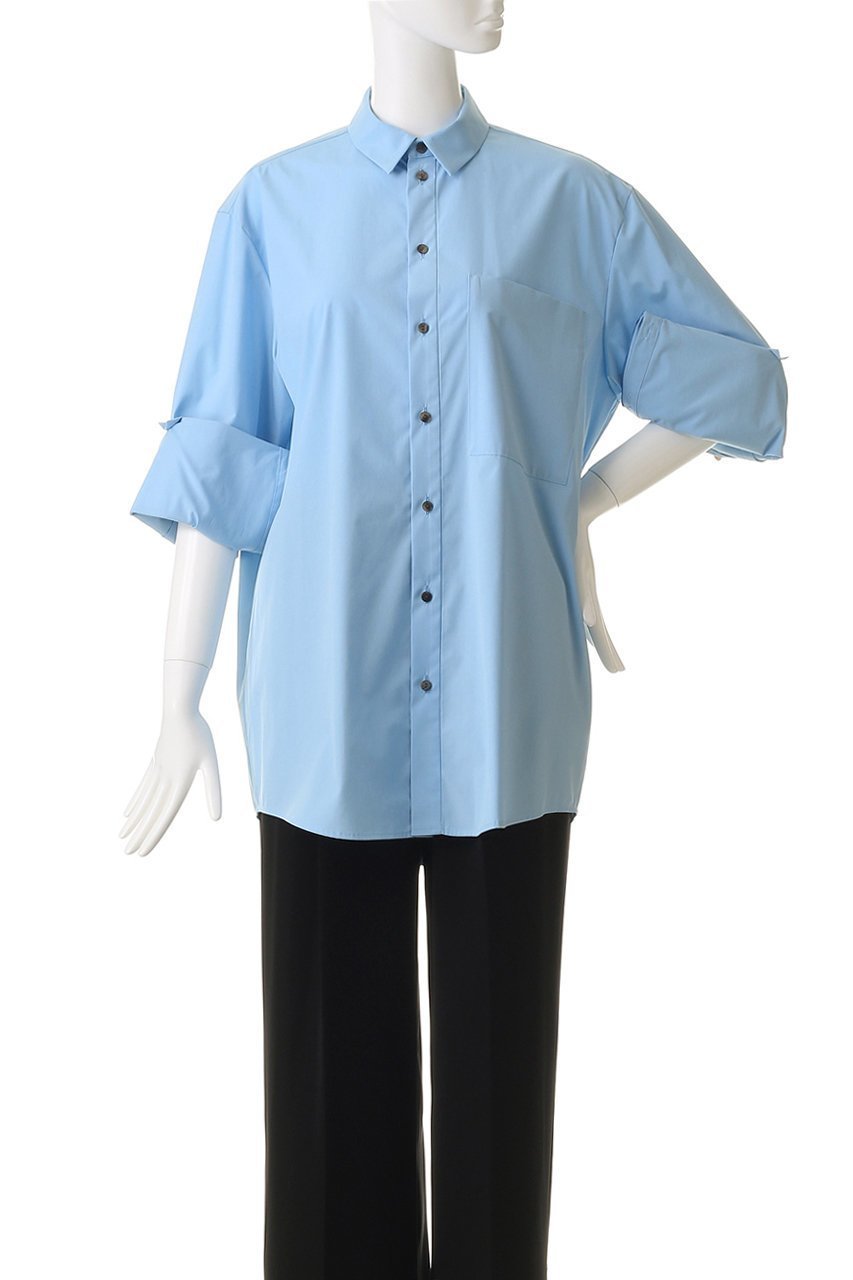 【エンフォルド/ENFOLD】のCUFFS COLOR SHIRT シャツ 人気、トレンドファッション・服の通販 founy(ファニー) 　ファッション　Fashion　レディースファッション　Fashion for Women　トップス・カットソー　Cut & Sew Tops　シャツ・ブラウス・オフィスカジュアル　Elegant Blouses & Button-Ups　おすすめ　Recommended / Our Picks　なめらか　Smooth, Silky Texture　カフス　Cuff Design　シンプル　Simple, Minimal　スリーブ　Sleeve, Long Sleeve / Short Sleeve　ダブル　Double, Double-Breasted　ベスト　Vest, Waistcoat　ベーシック　Basic, Essential　ロング　Long, Long-Length　other-6|ID: prp329100004918920 ipo3291000000036898552