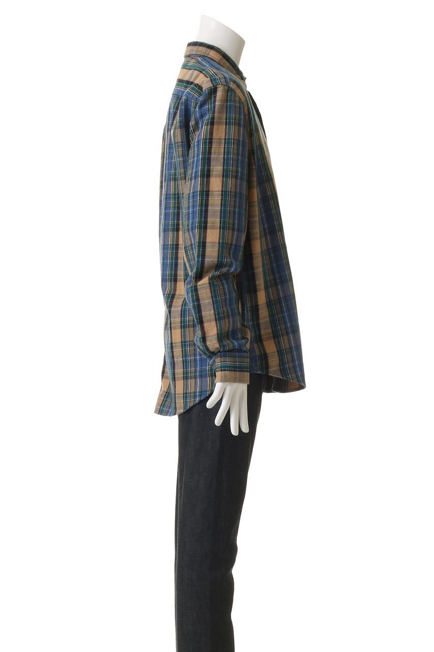 【フランク&アイリーン/Frank&Eileen / MEN】の【MEN】FINBAR イタリアンコットン ブラウンチェック シャツ 人気、トレンドファッション・服の通販 founy(ファニー) 　ファッション　Fashion　メンズファッション　Fashion for Men　スリーブ　Sleeve, Long Sleeve / Short Sleeve　チェック　Check, Plaid, Tartan　ロング　Long, Long-Length　定番　Standard, Basic Item　無地　Plain, Solid Color　羽織　Haori, Light Jacket　other-3|ID: prp329100004918927 ipo3291000000036898612