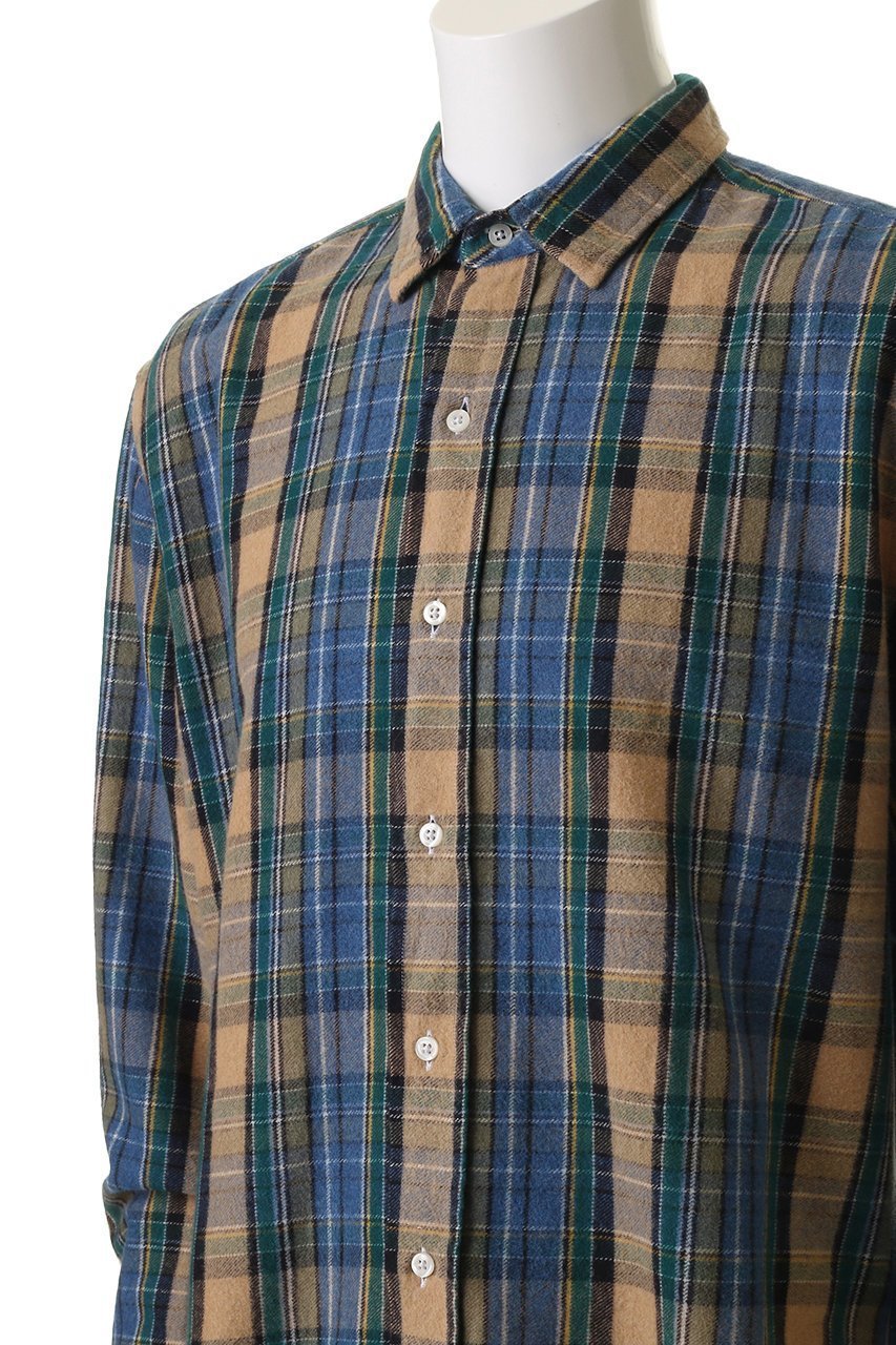 【フランク&アイリーン/Frank&Eileen / MEN】の【MEN】FINBAR イタリアンコットン ブラウンチェック シャツ 人気、トレンドファッション・服の通販 founy(ファニー) 　ファッション　Fashion　メンズファッション　Fashion for Men　スリーブ　Sleeve, Long Sleeve / Short Sleeve　チェック　Check, Plaid, Tartan　ロング　Long, Long-Length　定番　Standard, Basic Item　無地　Plain, Solid Color　羽織　Haori, Light Jacket　other-5|ID: prp329100004918927 ipo3291000000036898614