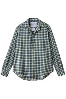 【フランク&アイリーン/Frank&Eileen】 EILEEN イタリアンコットン ミニチェック シャツ人気、トレンドファッション・服の通販 founy(ファニー) ファッション Fashion レディースファッション Fashion for Women トップス・カットソー Cut & Sew Tops シャツ・ブラウス・オフィスカジュアル Elegant Blouses & Button-Ups スリーブ Sleeve, Long Sleeve / Short Sleeve チェック Check, Plaid, Tartan ロング Long, Long-Length 定番 Standard, Basic Item |ID:prp329100004918928