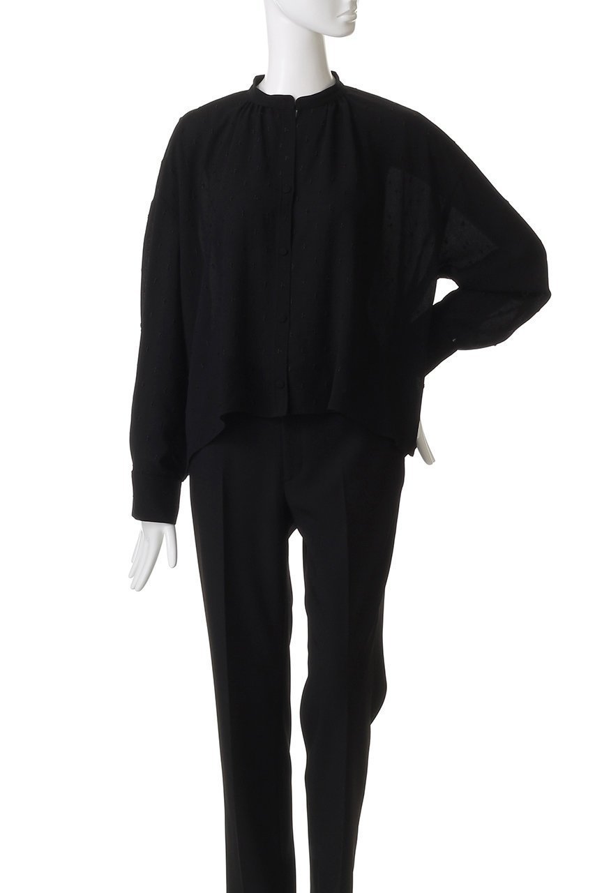 【エリオポール/heliopole】の【TICCA】DOT EMBROIDERYブラウス 人気、トレンドファッション・服の通販 founy(ファニー) 　ファッション　Fashion　レディースファッション　Fashion for Women　トップス・カットソー　Cut & Sew Tops　シャツ・ブラウス・オフィスカジュアル　Elegant Blouses & Button-Ups　スリーブ　Sleeve, Long Sleeve / Short Sleeve　ダウン　Down, Puffer　デニム　Denim, Jeans Material　ドット　Polka Dot, Dot Pattern　フェミニン　Feminine, Girly　ロング　Long, Long-Length　無地　Plain, Solid Color　other-2|ID: prp329100004918937 ipo3291000000036898684