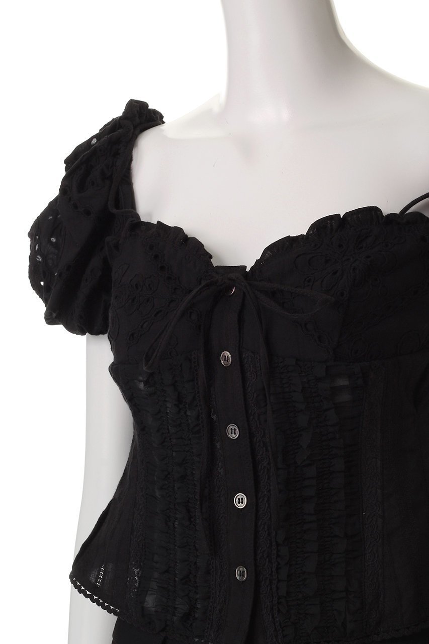 【メゾンスペシャル/MAISON SPECIAL】の2way Cotton Puff Sleeve Bustier/2WAYコットンパフスリーブビスチェ 人気、トレンドファッション・服の通販 founy(ファニー) 　ファッション　Fashion　レディースファッション　Fashion for Women　トップス・カットソー　Cut & Sew Tops　キャミソール&ノースリーブ　Camisoles & Sleeveless Tops　シャツ・ブラウス・オフィスカジュアル　Elegant Blouses & Button-Ups　ビスチェ　Bustiers & Corset Tops / Layered Bustier Style　キャミソール　Camisole, Spaghetti Strap Top　ストライプ　Stripe, Striped Pattern　スリーブ　Sleeve, Long Sleeve / Short Sleeve　タンク　Tank Top, Sleeveless Top　ドッキング　Docking, Mixed Material　ノースリーブ　Sleeveless, No-Sleeve　フィット　Fit, Slim Fit　フェミニン　Feminine, Girly　フリル　Frill, Ruffle　おすすめ　Recommended / Our Picks　夏　Summer　other-5|ID: prp329100004918939 ipo3291000000036898698