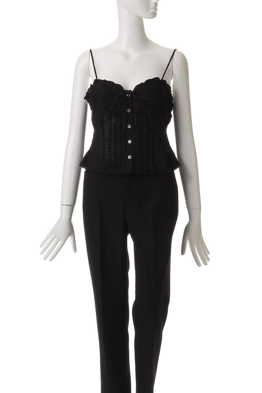 【メゾンスペシャル/MAISON SPECIAL】の2way Cotton Puff Sleeve Bustier/2WAYコットンパフスリーブビスチェ 人気、トレンドファッション・服の通販 founy(ファニー) 　ファッション　Fashion　レディースファッション　Fashion for Women　トップス・カットソー　Cut & Sew Tops　キャミソール&ノースリーブ　Camisoles & Sleeveless Tops　シャツ・ブラウス・オフィスカジュアル　Elegant Blouses & Button-Ups　ビスチェ　Bustiers & Corset Tops / Layered Bustier Style　キャミソール　Camisole, Spaghetti Strap Top　ストライプ　Stripe, Striped Pattern　スリーブ　Sleeve, Long Sleeve / Short Sleeve　タンク　Tank Top, Sleeveless Top　ドッキング　Docking, Mixed Material　ノースリーブ　Sleeveless, No-Sleeve　フィット　Fit, Slim Fit　フェミニン　Feminine, Girly　フリル　Frill, Ruffle　おすすめ　Recommended / Our Picks　夏　Summer　other-6|ID: prp329100004918939 ipo3291000000036898699