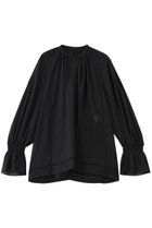 【アルアバイル/allureville】のソフトオーガンジーブラウス 人気、トレンドファッション・服の通販 founy(ファニー) ファッション Fashion レディースファッション Fashion for Women トップス・カットソー Cut & Sew Tops シャツ・ブラウス・オフィスカジュアル Elegant Blouses & Button-Ups エアリー Airy Texture オーガンジー Organza Fabric シャーリング Shirring, Ruched スリーブ Sleeve, Long Sleeve / Short Sleeve ヘムライン Hemline, Bottom Cut ボトム Bottoms, Lower Wear ロング Long, Long-Length エレガント 上品 Elegant thumbnail ブラック|ID: prp329100004918944 ipo3291000000036898727