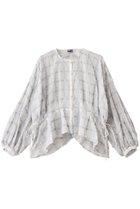 【生地の可能性/kijinokanosei】のタックブラウス 人気、トレンドファッション・服の通販 founy(ファニー) ファッション Fashion レディースファッション Fashion for Women トップス・カットソー Cut & Sew Tops シャツ・ブラウス・オフィスカジュアル Elegant Blouses & Button-Ups エアリー Airy Texture ギャザー Gathered, Ruffled スリーブ Sleeve, Long Sleeve / Short Sleeve ファブリック Fabric, Textile フェミニン Feminine, Girly ロング Long, Long-Length thumbnail fluffy ホワイト/ライトグレー|ID: prp329100004918959 ipo3291000000036898838