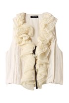 【メゾンスペシャル/MAISON SPECIAL】のWasher Ruffle Tops/ワッシャーフリルトップス 人気、トレンドファッション・服の通販 founy(ファニー) ファッション Fashion レディースファッション Fashion for Women トップス・カットソー Cut & Sew Tops キャミソール&ノースリーブ Camisoles & Sleeveless Tops シャツ・ブラウス・オフィスカジュアル Elegant Blouses & Button-Ups ラッフルトップス・フリルブラウス Ruffle Tops / Frilled Blouses タンク Tank Top, Sleeveless Top ノースリーブ Sleeveless, No-Sleeve バランス Balance, Style Balance フリル Frill, Ruffle ワッシャー Washer, Crinkled Finish 夏 Summer thumbnail IVR(アイボリー)|ID: prp329100004918960 ipo3291000000036898846