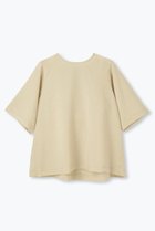 【レリル/lelill】の【日本製】THE BASIC H/S BLOUSE 人気、トレンドファッション・服の通販 founy(ファニー) ファッション Fashion レディースファッション Fashion for Women トップス・カットソー Cut & Sew Tops シャツ・ブラウス・オフィスカジュアル Elegant Blouses & Button-Ups ショート Short, Short Length スリーブ Sleeve, Long Sleeve / Short Sleeve ビッグ Big, Oversized リボン Ribbon, Bow 半袖 Short Sleeve, Half Sleeve 吸水 Absorbent, Quick-Dry 日本製 Made In Japan thumbnail ベージュ|ID: prp329100004918962 ipo3291000000036898859