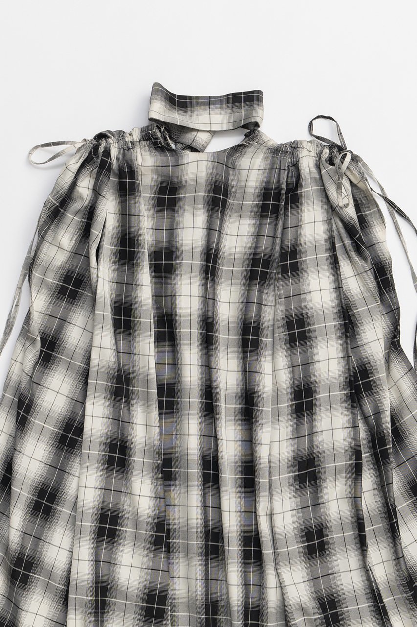 【プランク プロジェクト/PRANK PROJECT】のスカーフネックブラウス / Scarf Neck Blouse 人気、トレンドファッション・服の通販 founy(ファニー) 　ファッション　Fashion　レディースファッション　Fashion for Women　トップス・カットソー　Cut & Sew Tops　シャツ・ブラウス・オフィスカジュアル　Elegant Blouses & Button-Ups　おすすめ　Recommended / Our Picks　シアー　Sheer, See-Through　ショート　Short, Short Length　スカーフ　Scarf, Neckwear　スリーブ　Sleeve, Long Sleeve / Short Sleeve　チェック　Check, Plaid, Tartan　チュニック　Tunic, Long Top　ブロック　Block, Solid Block Pattern　other-5|ID: prp329100004918964 ipo3291000000036898880