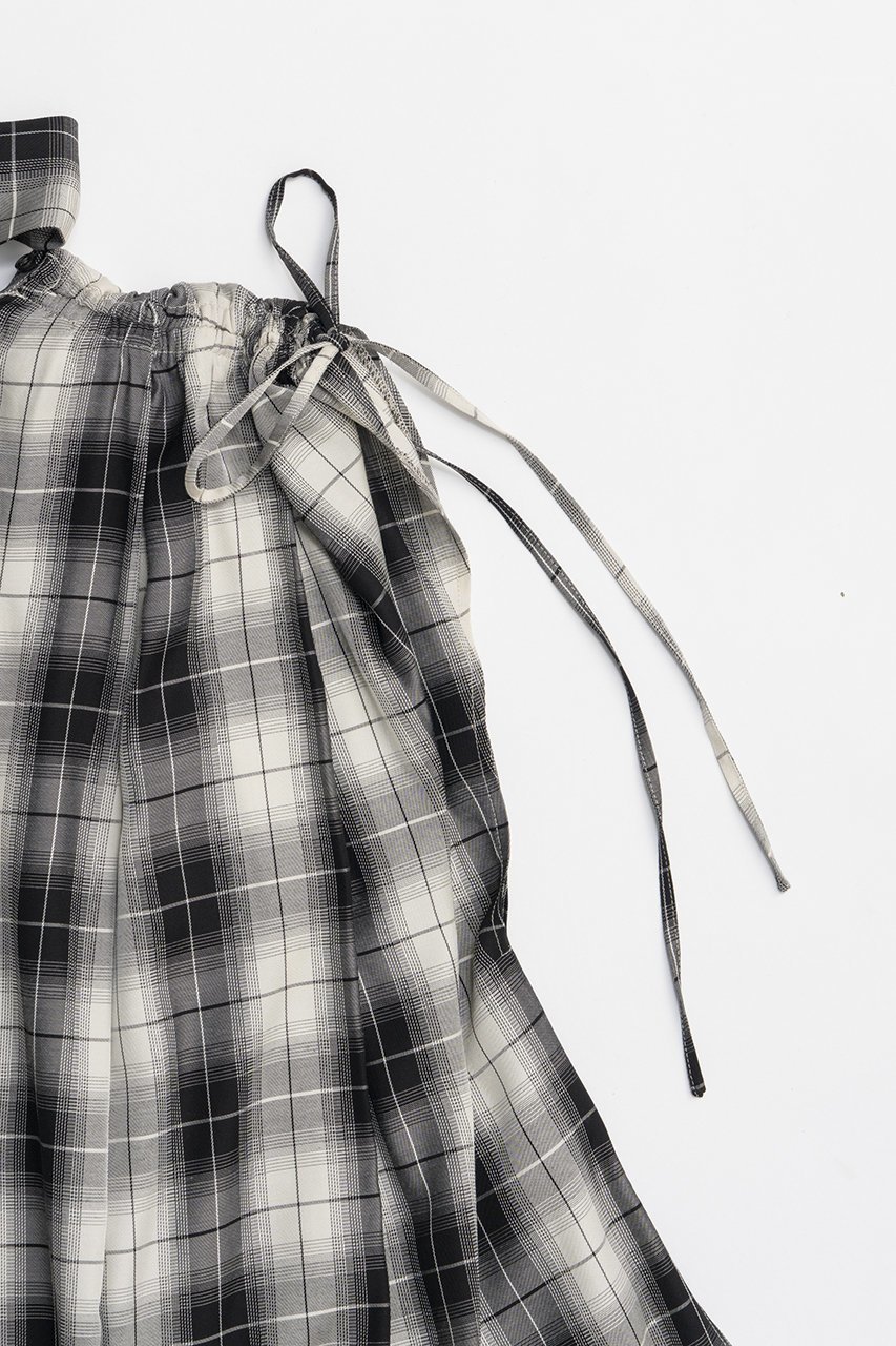 【プランク プロジェクト/PRANK PROJECT】のスカーフネックブラウス / Scarf Neck Blouse 人気、トレンドファッション・服の通販 founy(ファニー) 　ファッション　Fashion　レディースファッション　Fashion for Women　トップス・カットソー　Cut & Sew Tops　シャツ・ブラウス・オフィスカジュアル　Elegant Blouses & Button-Ups　おすすめ　Recommended / Our Picks　シアー　Sheer, See-Through　ショート　Short, Short Length　スカーフ　Scarf, Neckwear　スリーブ　Sleeve, Long Sleeve / Short Sleeve　チェック　Check, Plaid, Tartan　チュニック　Tunic, Long Top　ブロック　Block, Solid Block Pattern　other-7|ID: prp329100004918964 ipo3291000000036898883