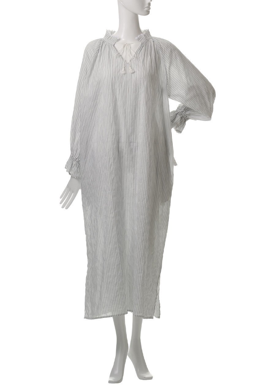 【ナナデコール/nanadecor】のユーカリストライプタッセルワンピース 人気、トレンドファッション・服の通販 founy(ファニー) 　ファッション　Fashion　レディースファッション　Fashion for Women　ワンピース　Dresses　チュニック　Tunic Tops & Dresses　ギャザー　Gathered, Ruffled　サマー　Summer, Summer Style　ストライプ　Stripe, Striped Pattern　タッセル　Tassel, Fringe　チュニック　Tunic, Long Top　フェミニン　Feminine, Girly　フリル　Frill, Ruffle　ロング　Long, Long-Length　other-2|ID: prp329100004918980 ipo3291000000036899108