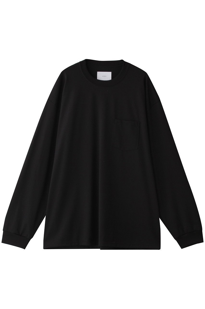 【シュタイン/ssstein】の【UNISEX】OVERSIZED LONG SLEEVE POCKET TEE インテリア・キッズ・メンズ・レディースファッション・服の通販 founy(ファニー) 　ファッション　Fashion　レディースファッション　Fashion for Women　トップス・カットソー　Cut & Sew Tops　シャツ・ブラウス・オフィスカジュアル　Elegant Blouses & Button-Ups　ロングTシャツ・Tシャツ　Longline T-Shirts & Tees　カットソー・ベーシックTシャツ　Cut-and-Sewn Tops / Stretch Tees & Basics　ユニセックス　Unisex, Genderless　なめらか　Smooth, Silky Texture　スリーブ　Sleeve, Long Sleeve / Short Sleeve　ロング　Long, Long-Length　定番　Standard, Basic Item　ブラック|ID: prp329100004918985 ipo3291000000036899153