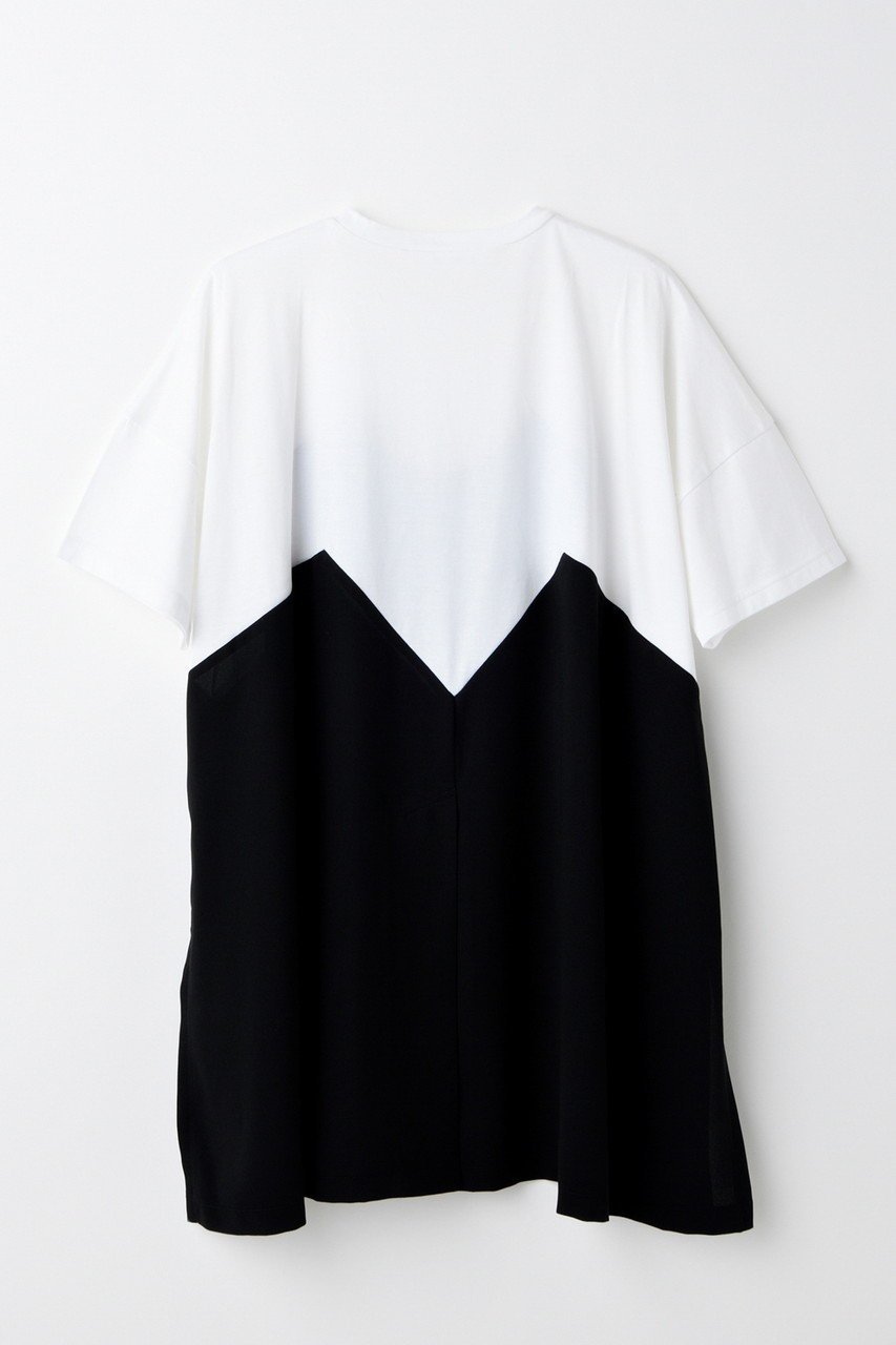 【エンフォルド/ENFOLD】のLAYERED-LIKE T-SHIRT/Tシャツ 人気、トレンドファッション・服の通販 founy(ファニー) 　ファッション　Fashion　レディースファッション　Fashion for Women　トップス・カットソー　Cut & Sew Tops　シャツ・ブラウス・オフィスカジュアル　Elegant Blouses & Button-Ups　ロングTシャツ・Tシャツ　Longline T-Shirts & Tees　カットソー・ベーシックTシャツ　Cut-and-Sewn Tops / Stretch Tees & Basics　ショート　Short, Short Length　スリーブ　Sleeve, Long Sleeve / Short Sleeve　スーツ　Suit, Formalwear　ドッキング　Docking, Mixed Material　ビスチェ　Bustier, Corset Top　ベスト　Vest, Waistcoat　other-2|ID: prp329100004918992 ipo3291000000036899251