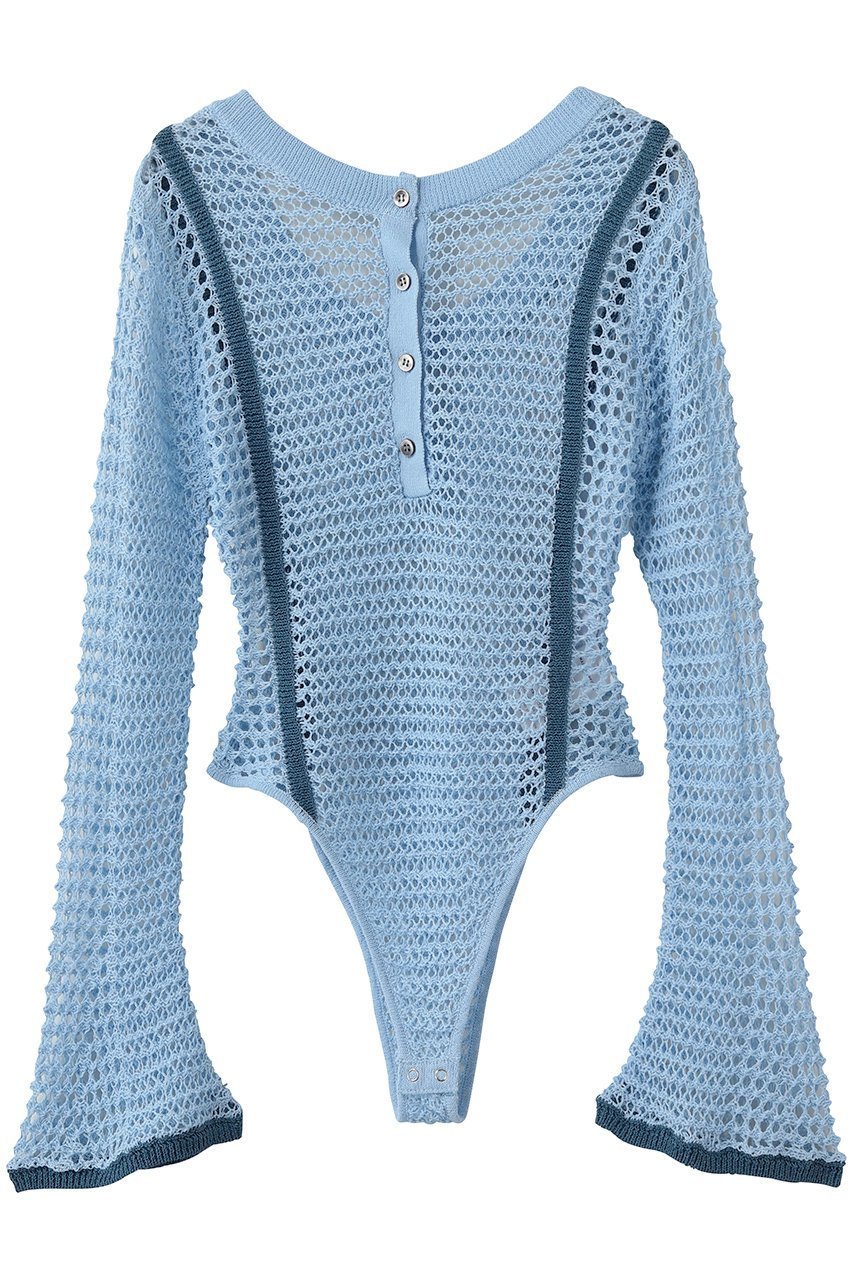 【メゾンスペシャル/MAISON SPECIAL】のCrochet-Like Bodysuit/クロシェライクボディスーツ インテリア・キッズ・メンズ・レディースファッション・服の通販 founy(ファニー) 　ファッション　Fashion　レディースファッション　Fashion for Women　トップス・カットソー　Cut & Sew Tops　シャツ・ブラウス・オフィスカジュアル　Elegant Blouses & Button-Ups　ロングTシャツ・Tシャツ　Longline T-Shirts & Tees　カットソー・ベーシックTシャツ　Cut-and-Sewn Tops / Stretch Tees & Basics　インナー　Innerwear　春　Spring　クロシェ　Crochet, Knitted Lace　シンプル　Simple, Minimal　ジャケット　Jacket, Outerwear　スリーブ　Sleeve, Long Sleeve / Short Sleeve　スーツ　Suit, Formalwear　ビーチ　Beach, Seaside　ピーチ　Peach, Soft Touch　フェミニン　Feminine, Girly　フロント　Front, Front Design　水着　Swimsuit, Swimwear　リゾート　Resort, Vacation Style　ロング　Long, Long-Length　S/S・春夏　SS, Spring/Summer, Warm Season　おすすめ　Recommended / Our Picks　夏　Summer　BLU(ブルー)|ID: prp329100004919019 ipo3291000000036899755