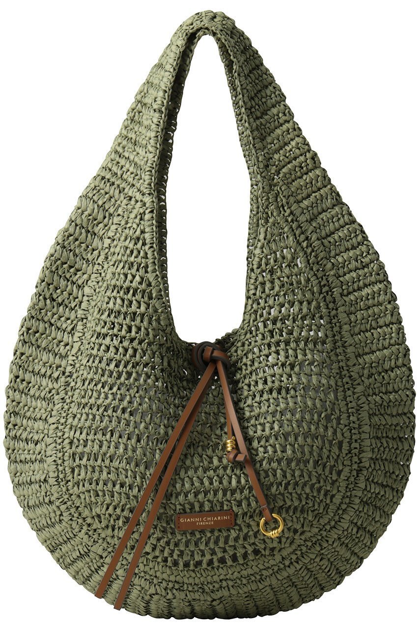 【エリオポール/heliopole】の【GIANNI CHIARINI】NEFELI ONE SHOULDER バッグ インテリア・キッズ・メンズ・レディースファッション・服の通販 founy(ファニー) 　ファッション　Fashion　レディースファッション　Fashion for Women　バッグ　Bags　ショルダー　Shoulder, Shoulder Strap　パイピング　Piping, Trim Design　フォルム　Silhouette, Form　ペーパー　Paper, Kraft Paper　モダン　Modern, Contemporary　リゾート　Resort, Vacation Style　夏　Summer　新作・新入荷　New Arrivals / New In　軽量　Lightweight, Ultra Light　オリーブ|ID: prp329100004919040 ipo3291000000036900018