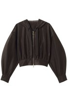 【ランバン オン ブルー/LANVIN en Bleu】のサテンラッセルフーディー ブラウン|ID:prp329100004919050