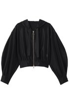 【ランバン オン ブルー/LANVIN en Bleu】のサテンラッセルフーディー ブラック|ID:prp329100004919050