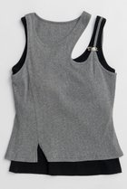 【メゾンスペシャル/MAISON SPECIAL】のMotif Layered Tank Top/モチーフ付レイヤードタンクトップ GRY(グレー)|ID: prp329100004919058 ipo3291000000036900174