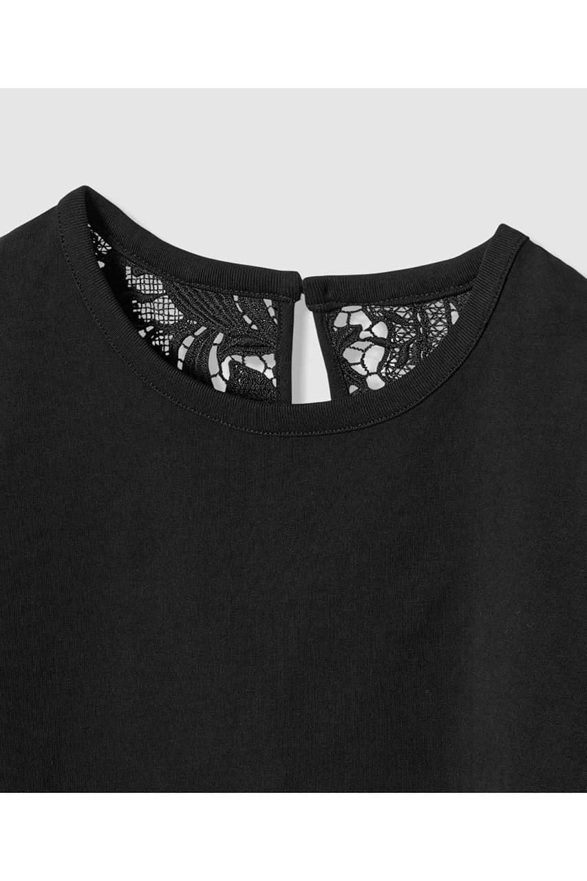 【アルアバイル/allureville】の【LOULOU WILLOUGHBY】レースドッキングロングTシャツ 人気、トレンドファッション・服の通販 founy(ファニー) 　ファッション　Fashion　レディースファッション　Fashion for Women　トップス・カットソー　Cut & Sew Tops　シャツ・ブラウス・オフィスカジュアル　Elegant Blouses & Button-Ups　ロングTシャツ・Tシャツ　Longline T-Shirts & Tees　カットソー・ベーシックTシャツ　Cut-and-Sewn Tops / Stretch Tees & Basics　ケミカル　Chemical, Chemical Wash　ショート　Short, Short Length　スカラップ　Scallop, Scalloped Edge　スリーブ　Sleeve, Long Sleeve / Short Sleeve　ドッキング　Docking, Mixed Material　レース　Lace, Lace Fabric　再入荷　Restock / Back in Stock　夏　Summer　other-3|ID: prp329100004919067 ipo3291000000036900272