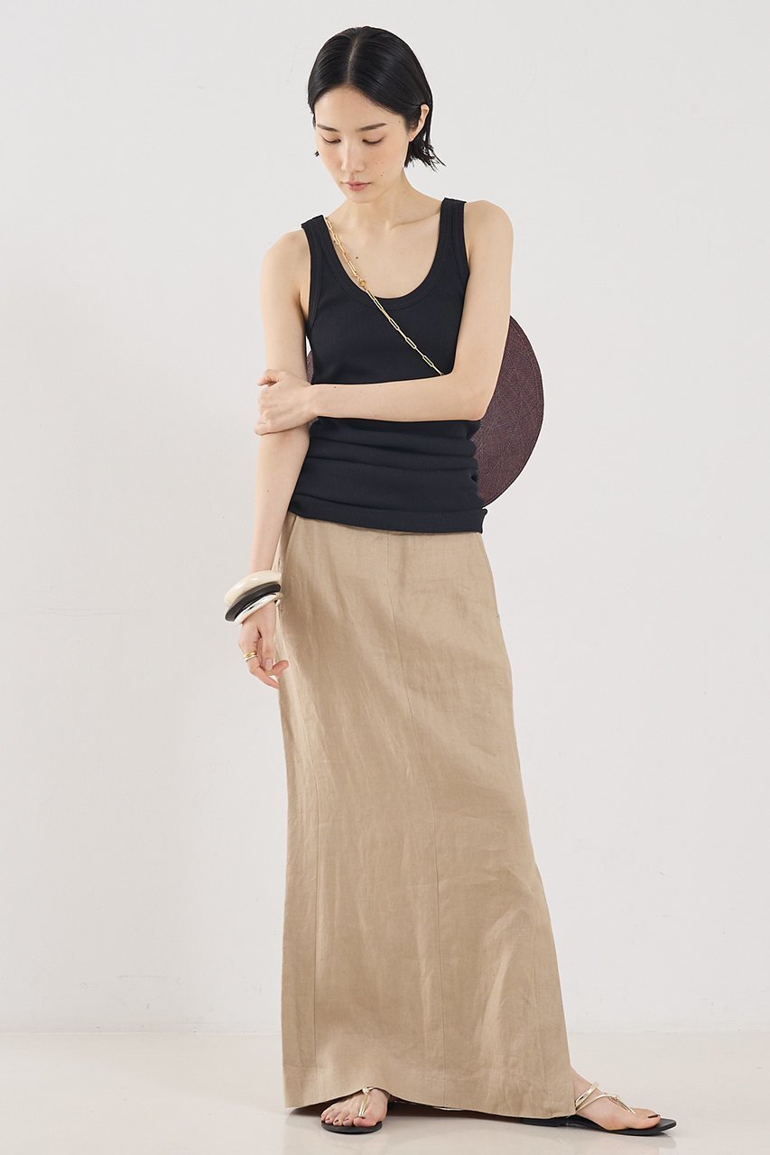 【ザ ストア バイ シー/THE STORE by C】の【COCUCA】チュニックリブタンク 人気、トレンドファッション・服の通販 founy(ファニー) 　ファッション　Fashion　レディースファッション　Fashion for Women　トップス・カットソー　Cut & Sew Tops　キャミソール&ノースリーブ　Camisoles & Sleeveless Tops　シャツ・ブラウス・オフィスカジュアル　Elegant Blouses & Button-Ups　ロングTシャツ・Tシャツ　Longline T-Shirts & Tees　カットソー・ベーシックTシャツ　Cut-and-Sewn Tops / Stretch Tees & Basics　キャミソール　Camisole, Spaghetti Strap Top　タンク　Tank Top, Sleeveless Top　チュニック　Tunic, Long Top　バランス　Balance, Style Balance　パターン　Pattern, Design Print　フィット　Fit, Slim Fit　ベーシック　Basic, Essential　新作・新入荷　New Arrivals / New In　other-5|ID: prp329100004919073 ipo3291000000036900326