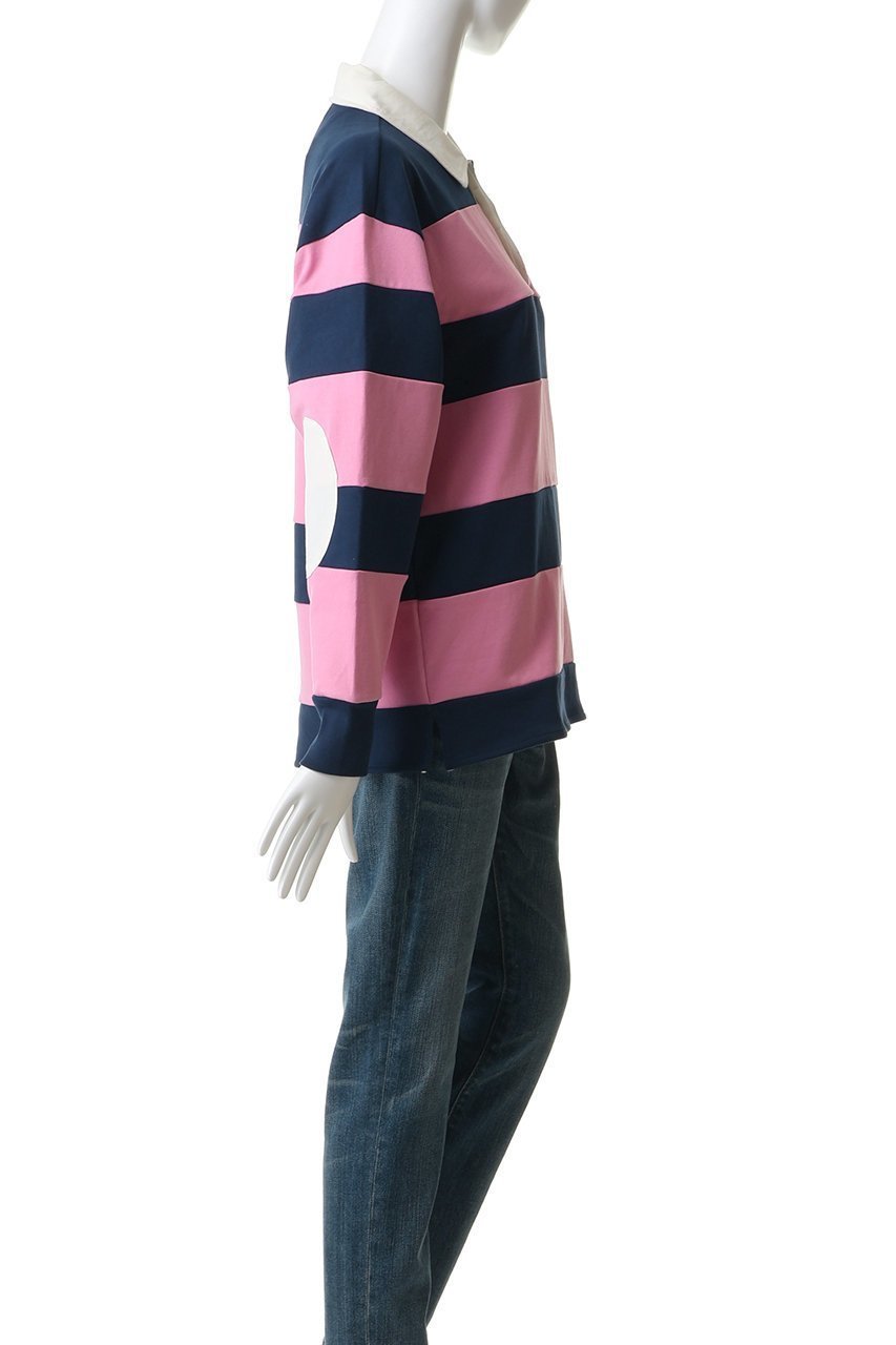 【マザー/MOTHER】のTHE PIECE HUDDLE ラムモチーフ ラガーシャツ (EBG) 人気、トレンドファッション・服の通販 founy(ファニー) 　ファッション　Fashion　レディースファッション　Fashion for Women　トップス・カットソー　Cut & Sew Tops　シャツ・ブラウス・オフィスカジュアル　Elegant Blouses & Button-Ups　ポロシャツ・きれいめカジュアル　Smart-Casual Polo Tops　スポーティ　Sporty, Casual Athletic　ボックス　Boxy, Box Shape　ポロシャツ　Polo Shirt, Collared Tee　モチーフ　Motif, Design Theme　新作・新入荷　New Arrivals / New In　other-3|ID: prp329100004919079 ipo3291000000036900374