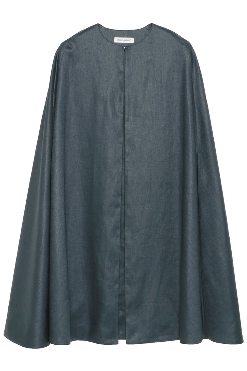 【マディソンブルー/MADISONBLUE】のSIDE SLIT CAPE LINEN ケープコート インテリア・キッズ・メンズ・レディースファッション・服の通販 founy(ファニー) ファッション Fashion レディースファッション Fashion for Women アウター Coat / Outerwear Collection コート・ロングコート・ピーコート Long Coats, Peacoats & More リネン Linen, Linen Fabric ロング Long, Long-Length エレガント 上品 Elegant 新作・新入荷 New Arrivals / New In ネイビー|ID: prp329100004919080 ipo3291000000036900381