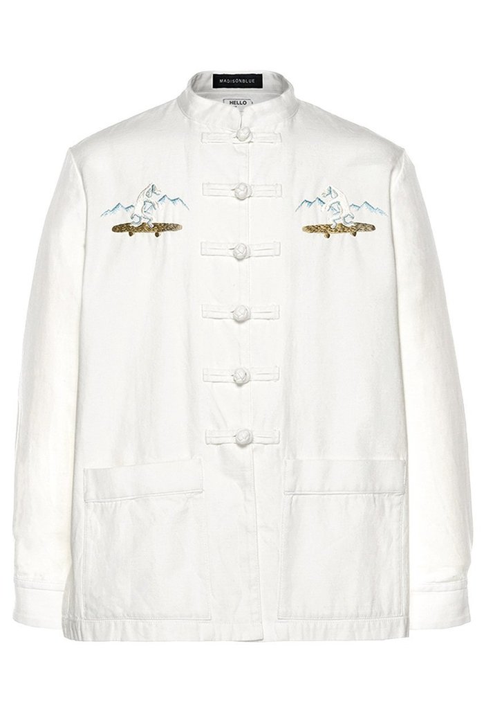 【マディソンブルー/MADISONBLUE】の【UNISEX】CHINOIS STYLE JK L.oz BS MNS ブルゾン インテリア・キッズ・メンズ・レディースファッション・服の通販 founy(ファニー) https://founy.com/ ファッション Fashion レディースファッション Fashion for Women アウター Coat / Outerwear Collection レディースジャケット・軽アウター Jackets ブルゾンジャケット・スポーティアウター Blouson Jackets ユニセックス Unisex, Genderless サテン Satin, Glossy Fabric ジャケット Jacket, Outerwear ブルゾン Blouson, Bomber Jacket ミリタリー Military, Army Style 新作・新入荷 New Arrivals / New In |ID: prp329100004919081 ipo3291000000036900388