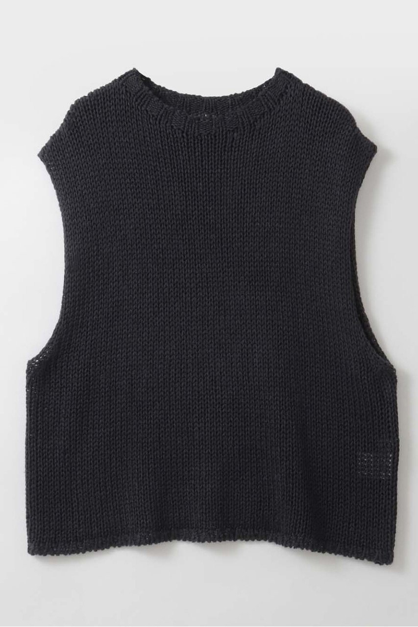 【ハー/HER.】の【4/9 12:00販売開始】リネンミックスローゲージベスト インテリア・キッズ・メンズ・レディースファッション・服の通販 founy(ファニー) 　ファッション　Fashion　レディースファッション　Fashion for Women　トップス・カットソー　Cut & Sew Tops　ニット　Knit Tops & Sweaters　ベスト&ジレ / 重ね着スタイル　Vests & Gilets　カジュアルプルオーバー・ニットトップス　Pullovers & Knit Tops / Casual Pullovers　シンプル　Simple, Minimal　フレア　Flare, Flared　ベスト　Vest, Waistcoat　リネン　Linen, Linen Fabric　夏　Summer　新作・新入荷　New Arrivals / New In　チャコールグレー|ID: prp329100004919084 ipo3291000000036900414