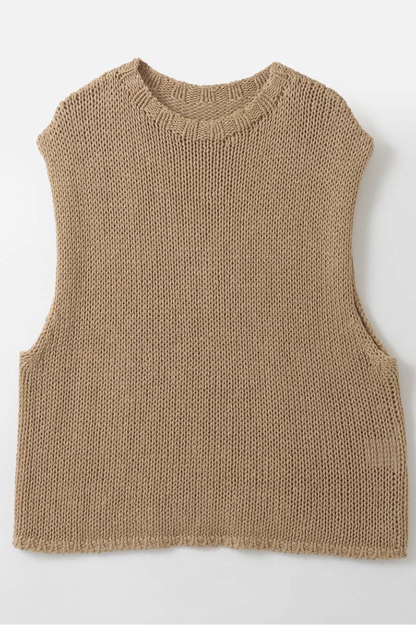 【ハー/HER.】の【4/9 12:00販売開始】リネンミックスローゲージベスト インテリア・キッズ・メンズ・レディースファッション・服の通販 founy(ファニー) 　ファッション　Fashion　レディースファッション　Fashion for Women　トップス・カットソー　Cut & Sew Tops　ニット　Knit Tops & Sweaters　ベスト&ジレ / 重ね着スタイル　Vests & Gilets　カジュアルプルオーバー・ニットトップス　Pullovers & Knit Tops / Casual Pullovers　シンプル　Simple, Minimal　フレア　Flare, Flared　ベスト　Vest, Waistcoat　リネン　Linen, Linen Fabric　夏　Summer　新作・新入荷　New Arrivals / New In　ベージュ|ID: prp329100004919084 ipo3291000000036900415