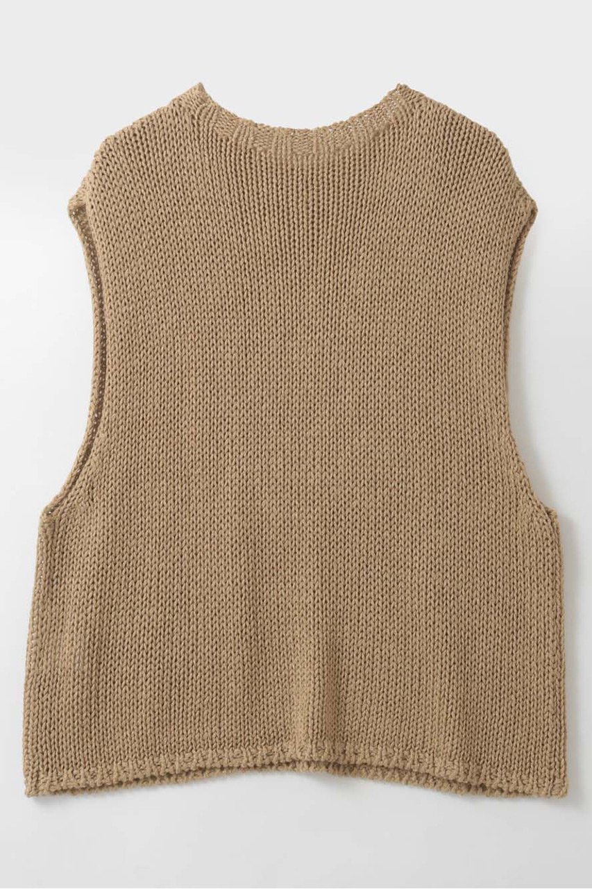 【ハー/HER.】の【4/9 12:00販売開始】リネンミックスローゲージベスト 人気、トレンドファッション・服の通販 founy(ファニー) 　ファッション　Fashion　レディースファッション　Fashion for Women　トップス・カットソー　Cut & Sew Tops　ニット　Knit Tops & Sweaters　ベスト&ジレ / 重ね着スタイル　Vests & Gilets　カジュアルプルオーバー・ニットトップス　Pullovers & Knit Tops / Casual Pullovers　シンプル　Simple, Minimal　フレア　Flare, Flared　ベスト　Vest, Waistcoat　リネン　Linen, Linen Fabric　夏　Summer　新作・新入荷　New Arrivals / New In　other-2|ID: prp329100004919084 ipo3291000000036900416