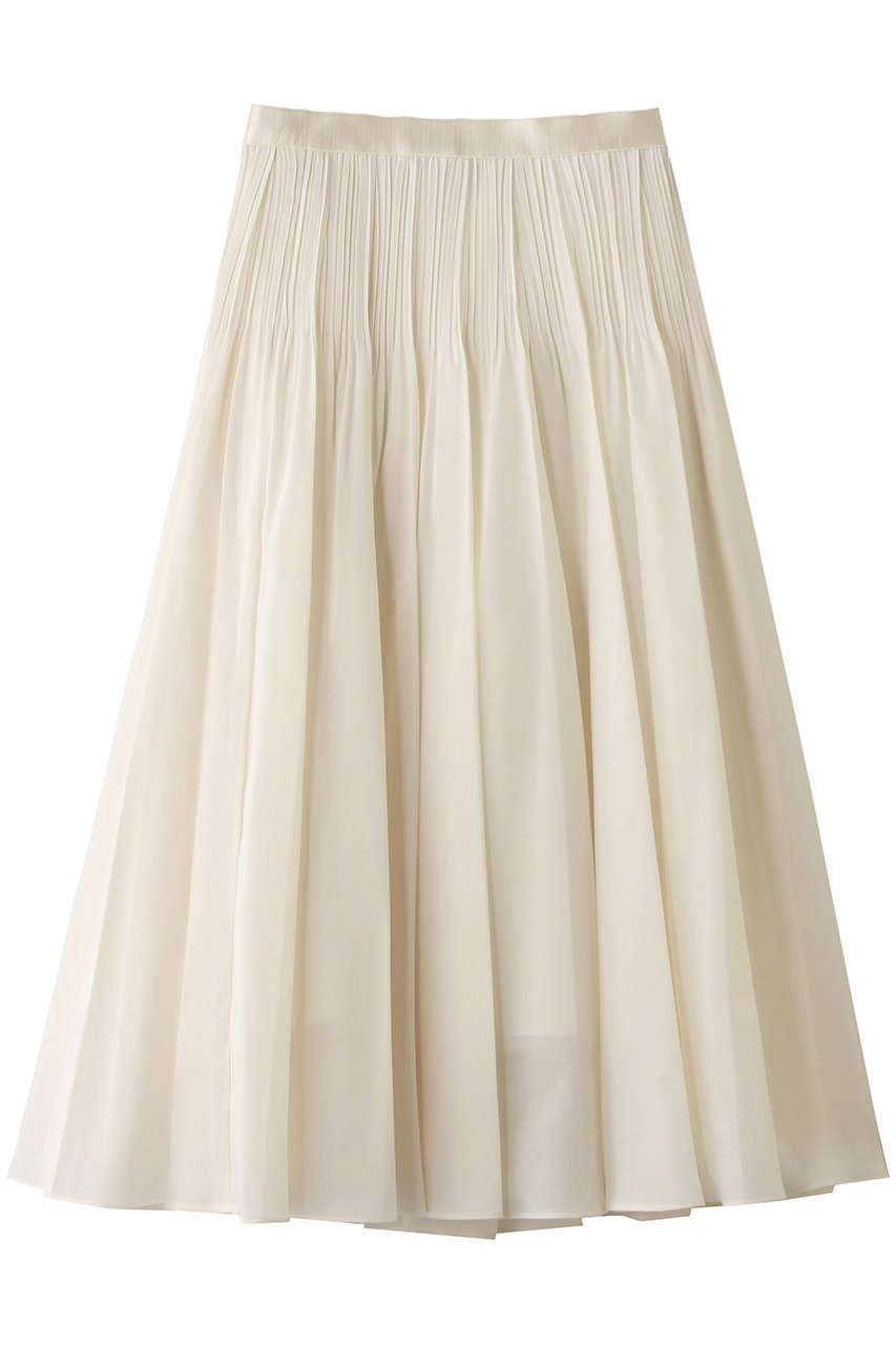 【アナイ/ANAYI】のスパンオーガンジープリーツスカート 人気、トレンドファッション・服の通販 founy(ファニー) 　ファッション　Fashion　レディースファッション　Fashion for Women　スカート　Skirts　プリーツスカート / 上品フェミニンスタイル　Pleated Skirts　ロングスカート　Long Skirts / Maxi & Midi Skirts　オーガンジー　Organza Fabric　シアー　Sheer, See-Through　スウェット / スエット　Sweatshirt, Sweatwear　パーティ　Party, Party Style　プリーツ　Pleats, Pleated　ロング　Long, Long-Length　新作・新入荷　New Arrivals / New In　 other-1|ID: prp329100004919092 ipo3291000000036900492