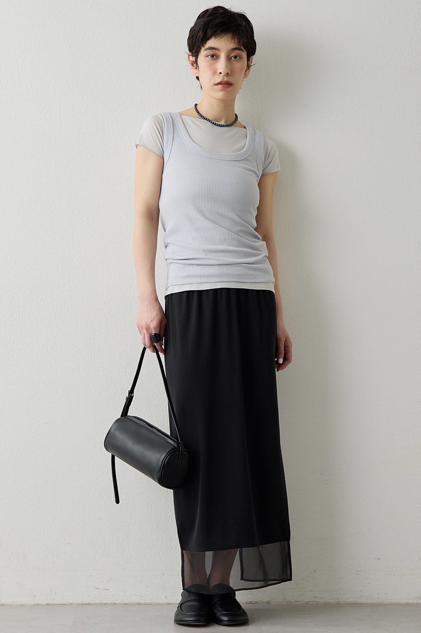 【ウィムガゼット/Whim Gazette】の【THE PAUSE】タンクSET TEE 人気、トレンドファッション・服の通販 founy(ファニー) ファッション Fashion レディースファッション Fashion for Women トップス・カットソー Cut & Sew Tops シャツ・ブラウス・オフィスカジュアル Elegant Blouses & Button-Ups ロングTシャツ・Tシャツ Longline T-Shirts & Tees カットソー・ベーシックTシャツ Cut-and-Sewn Tops / Stretch Tees & Basics カットソー Cut and Sewn Top クール Cool, Chic コンパクト Compact, Small Size シアー Sheer, See-Through ショート Short, Short Length スリーブ Sleeve, Long Sleeve / Short Sleeve タンク Tank Top, Sleeveless Top ランダム Random, Irregular other-2|ID: prp329100004919335 ipo3291000000036904148