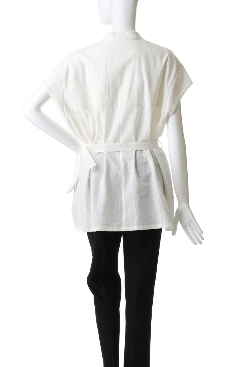 【アキラナカ/AKIRANAKA】のRachele シャツ 人気、トレンドファッション・服の通販 founy(ファニー) 　ファッション　Fashion　レディースファッション　Fashion for Women　トップス・カットソー　Cut & Sew Tops　シャツ・ブラウス・オフィスカジュアル　Elegant Blouses & Button-Ups　アシンメトリー　Asymmetrical Style　ショート　Short, Short Length　スリーブ　Sleeve, Long Sleeve / Short Sleeve　モダン　Modern, Contemporary　リネン　Linen, Linen Fabric　夏　Summer　other-4|ID: prp329100004919339 ipo3291000000036904203